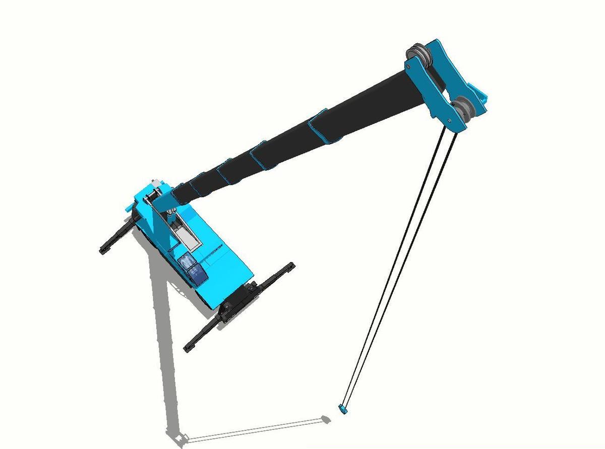 ラフタークレーン45 50ｔ Cim I Con工事現場用 3d Cadパーツ 3d土木部