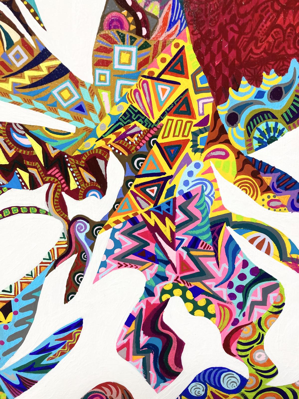 神鹿【F 12号】/アクリル/アート/絵画/現代アート/原画