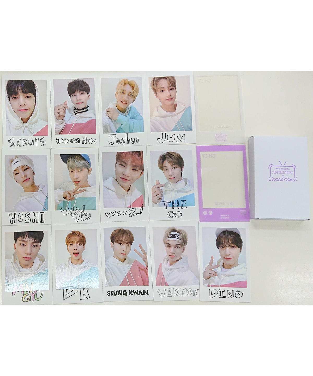 未開封】SEVENTEEN『CARAT LAND2020』ポラロイドカードセット Bセット ... Seventeen carat land ポラロイド フォトカードセットA