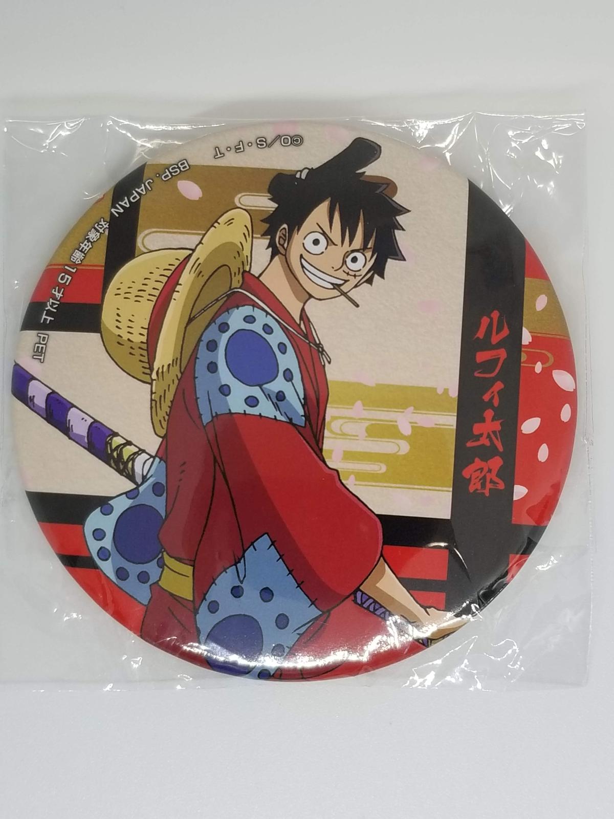 One Piece モンキー D ルフィ 缶バッジ ワノ国編 K Books 池袋 ２次