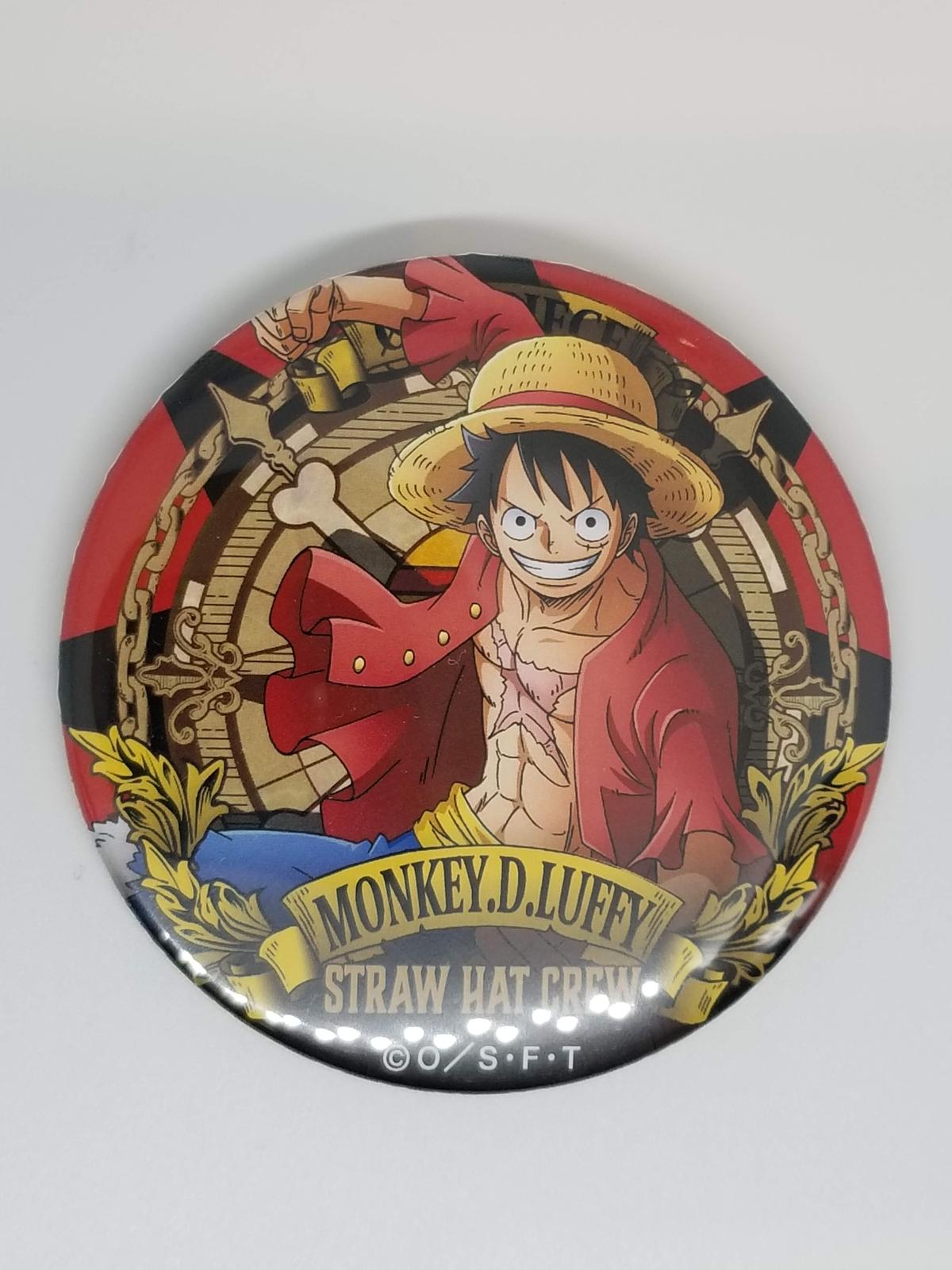 One Piece モンキー D ルフィ アルティメットクルー ドでか缶バッジ K Boo
