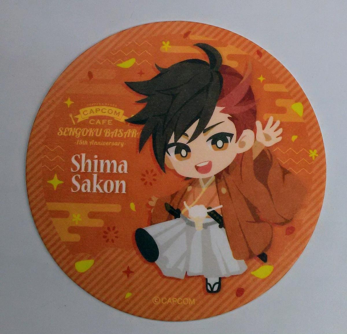 戦国basara カプコンカフェ 戦国basara 15周年 コースター 島左近 K Bo