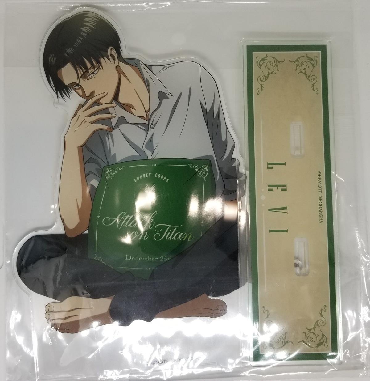進撃の巨人 リヴァイ アッカーマン 描き下ろしイラスト リラックスver 特大アクリルスタ