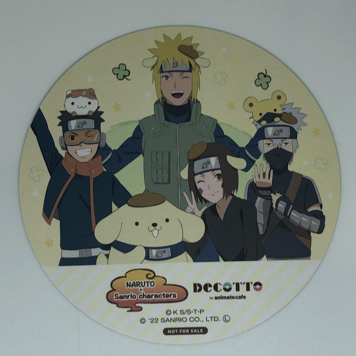Naruto ナルト ランダム メニュー注文特典 コースター ミナト カカシ オビト リン