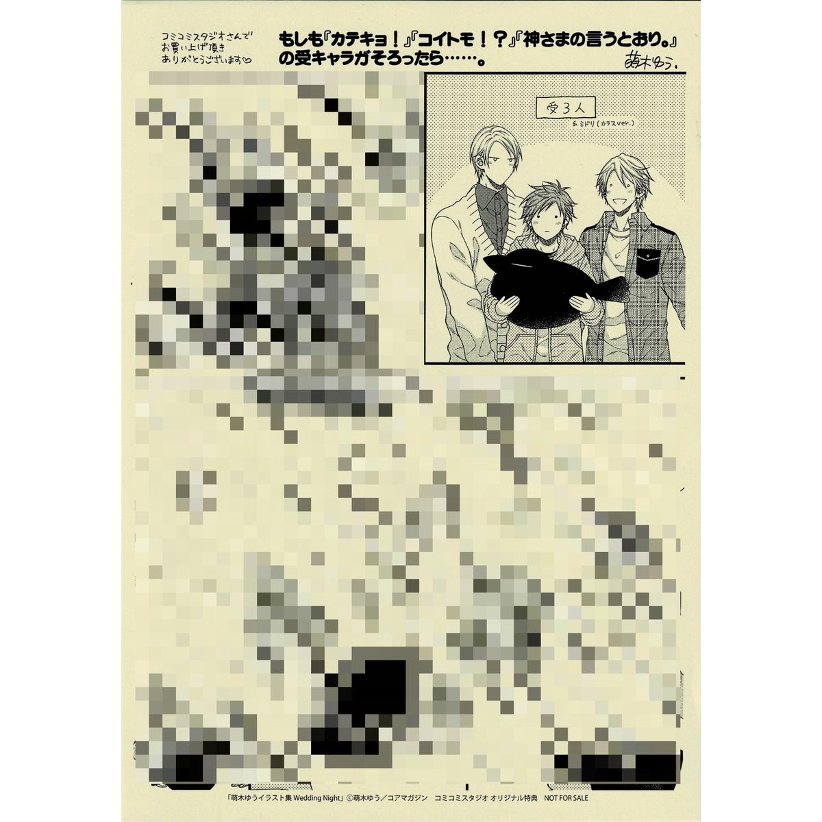 萌木ゆう イラスト集 Wedding Night コミコミスタジオ特典 ペーパー Blグッ