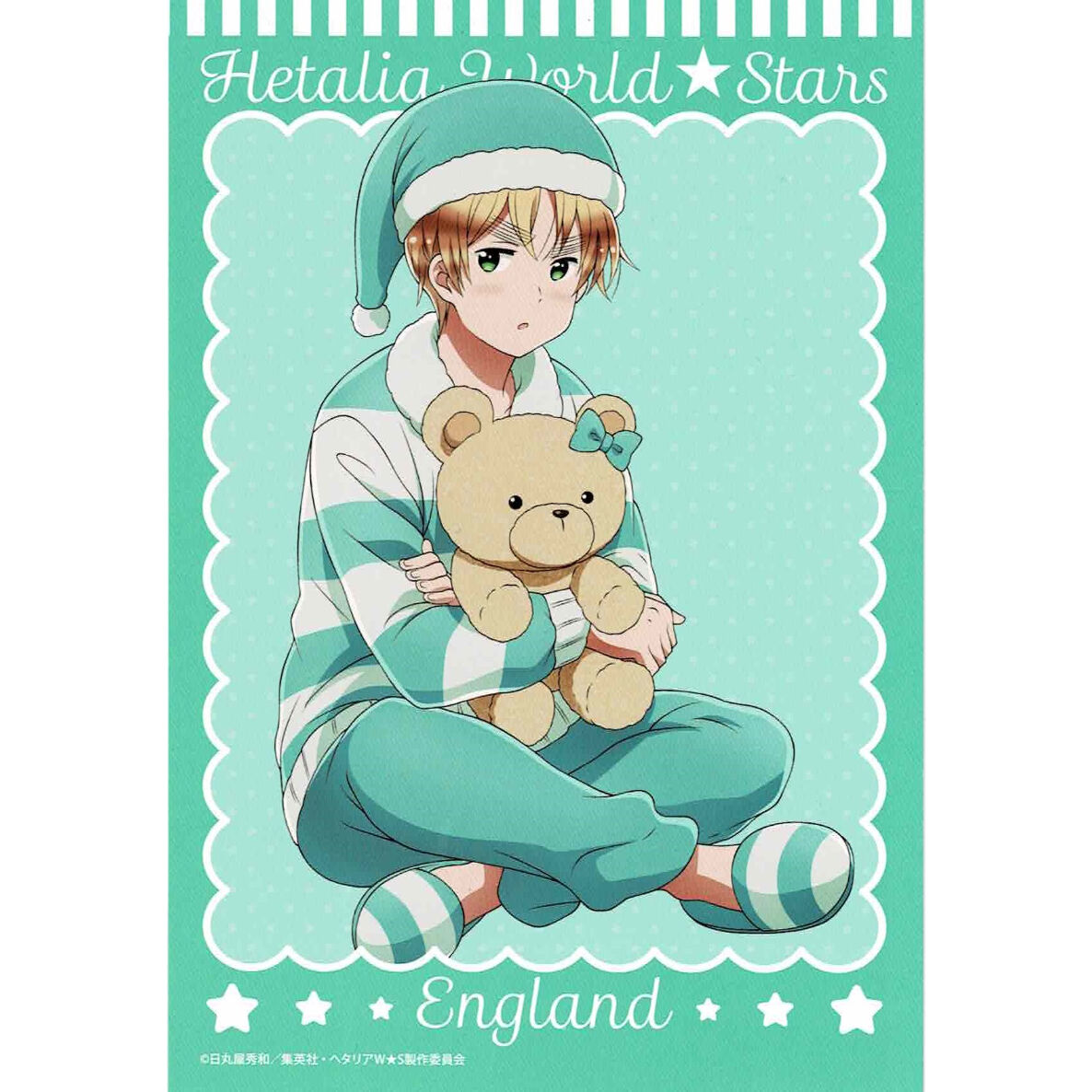 ヘタリア World Stars イギリス アニメ新規描き下ろしパジャマver ポストカード
