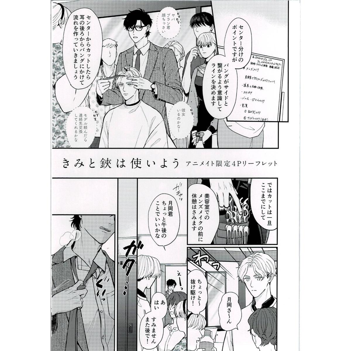 新藤伊菜 きみと鋏は使いよう アニメイト限定 リーフレット Blグッズ K Boo