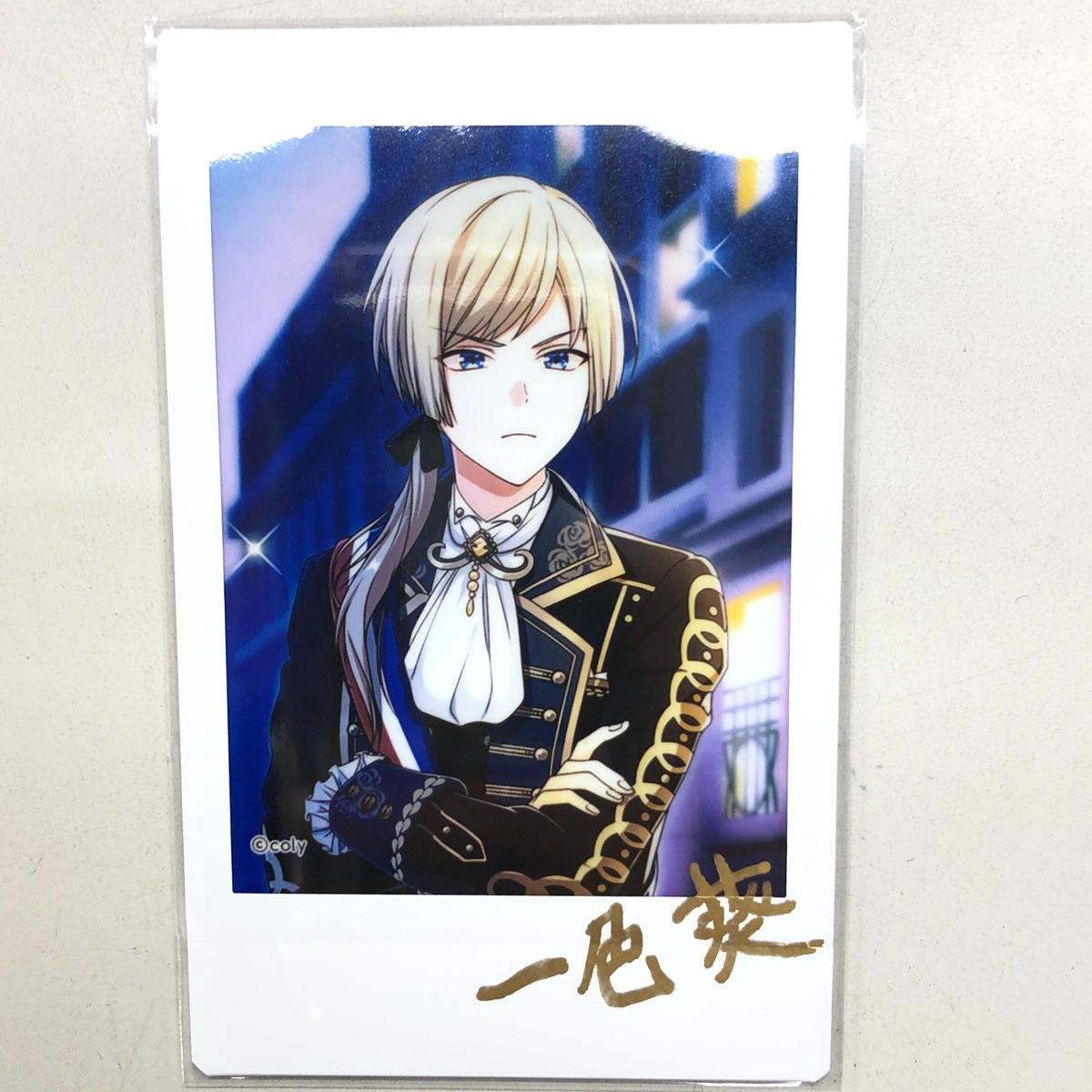 オンエア 一色葵 宝直筆サイン入り石が丘歌劇団 Real Photo Le Bleuet 薔