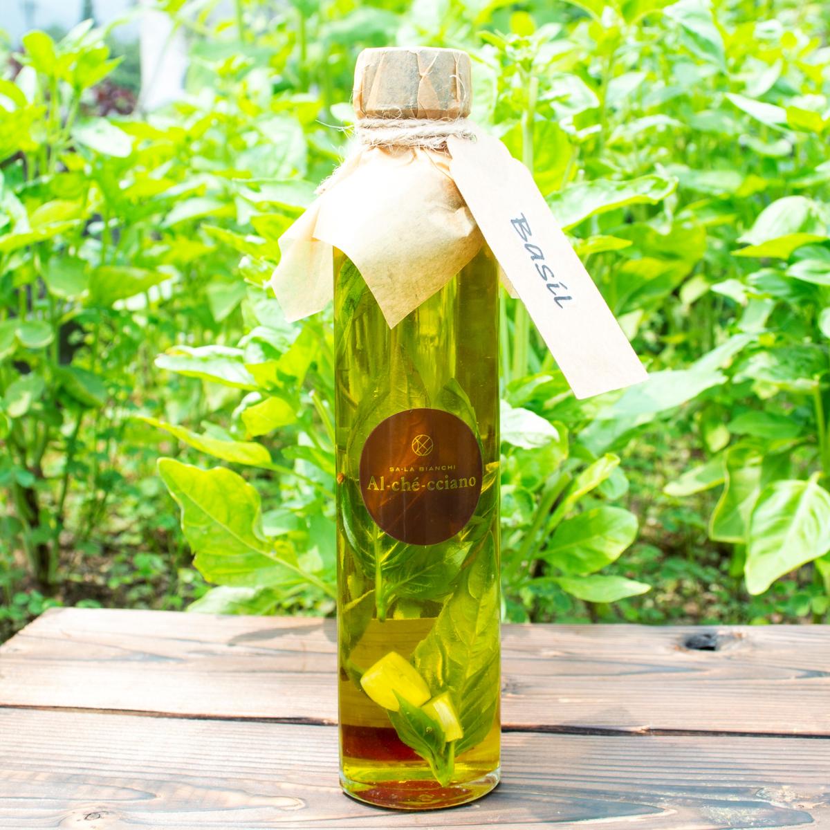 オーガニックハーブのオリーブオイル バジル お料理レシピ付き Il Che Ccia