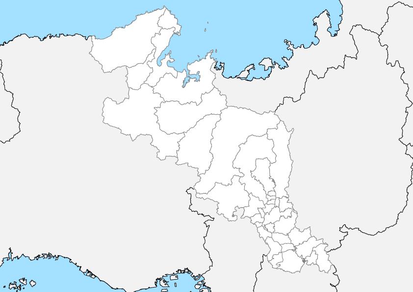 京都府 市区町村別 白地図 Pdfデータ 地図素材をダウンロードにて販売するお店 今八商店