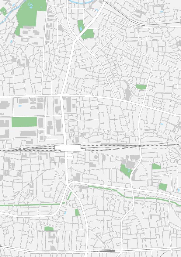 東京 中野 新井薬師 ベクター地図データ Eps 中国語 繁体字 英語 並記版 地