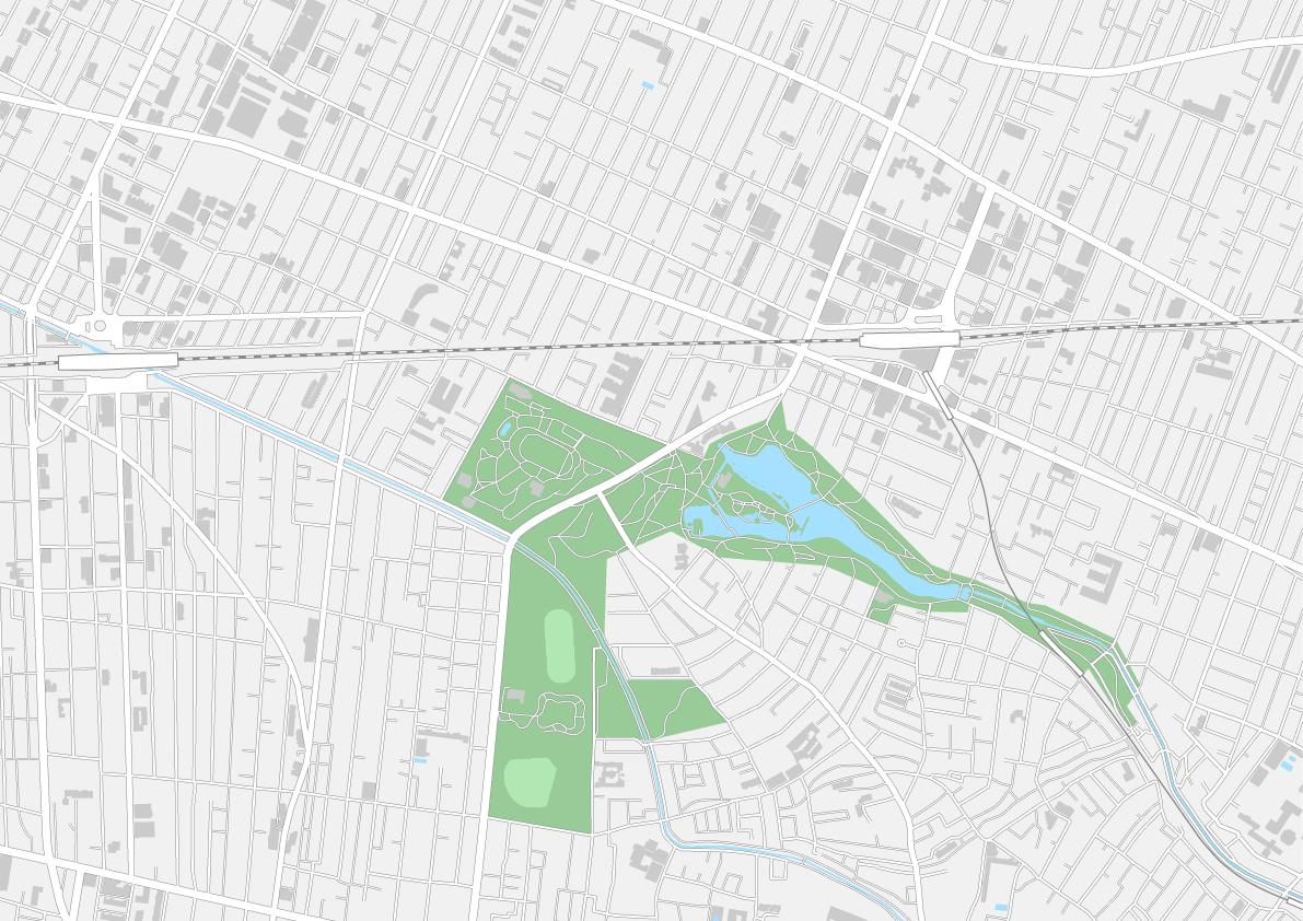 東京 三鷹 吉祥寺 ベクター地図データ Eps 日本語 英語 並記版 地図素材をダウンロ