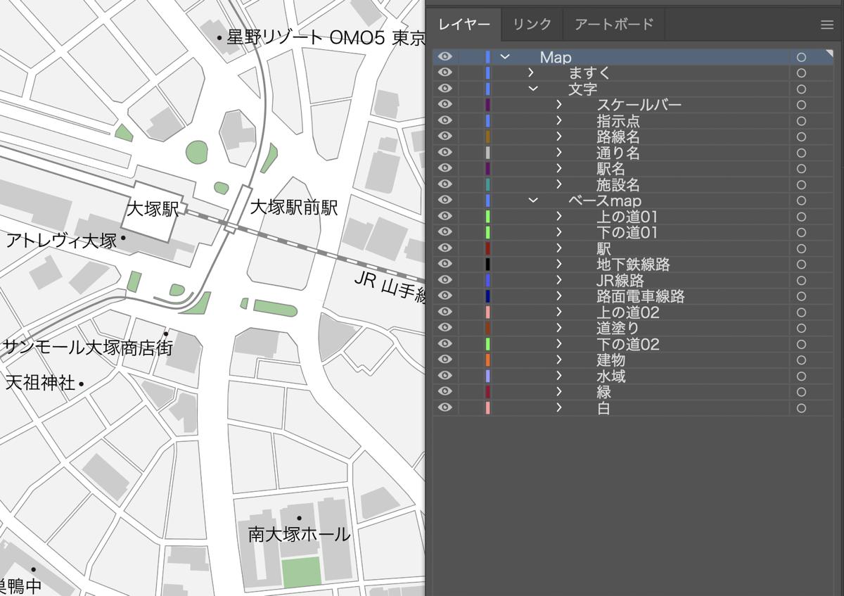 東京 大塚 ベクター地図データ Eps 日本語 地図素材をダウンロードにて販売するお店