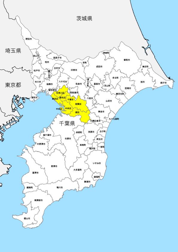 千葉県 市区町村別 白地図 Pdfデータ 地図素材をダウンロードにて販売するお店 今八商店