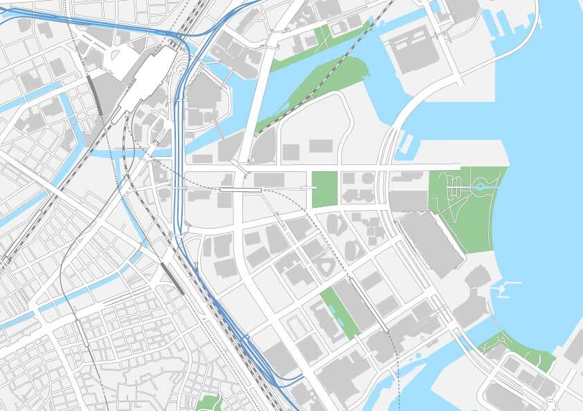 神奈川 横浜みなとみらい マップ Pdfデータ 地図素材をダウンロードにて販売するお店 今八商店