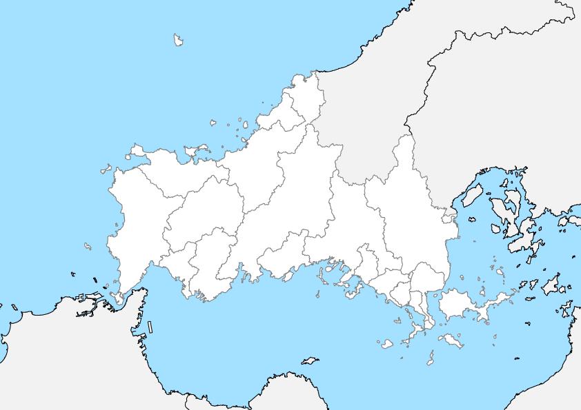 山口県 市区町村別 白地図データ Eps 地図素材をダウンロードにて販売するお店 今八商店