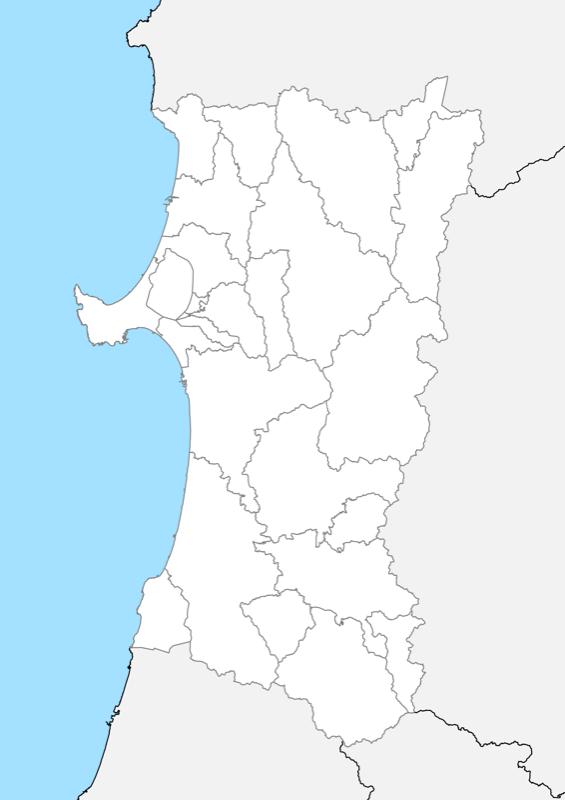 無料 秋田県 白地図 市区町村別 フリー素材 地図素材をダウンロードにて販売するお店 今八商店