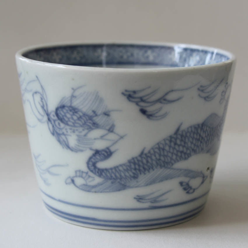 168 古伊万里 KOIMARI 染付 宝珠雲龍文 蕎麦猪口 | imarimaru