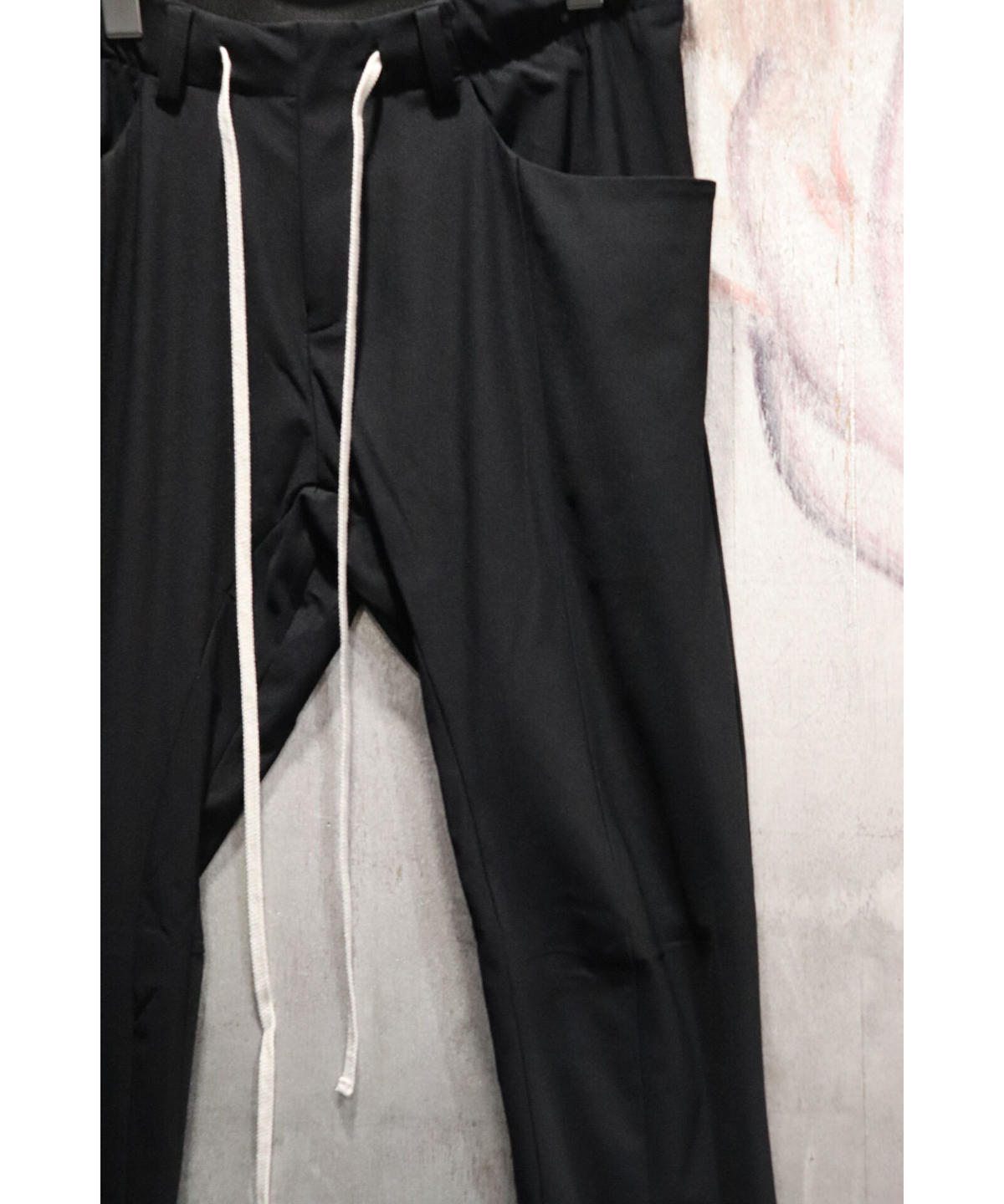 新品入荷 新品 bajra バジュラ 割繊サテン ワイドパンツ ブラック