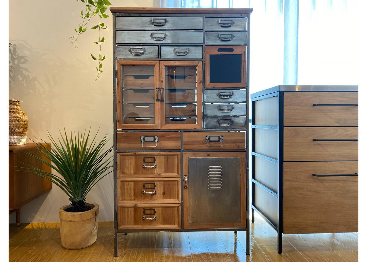 KARE カレ エックスファクトリー（5Drw） キャビネット KARE カレ エックスファクトリー（5Drw） キャビネット 廃番】エックス