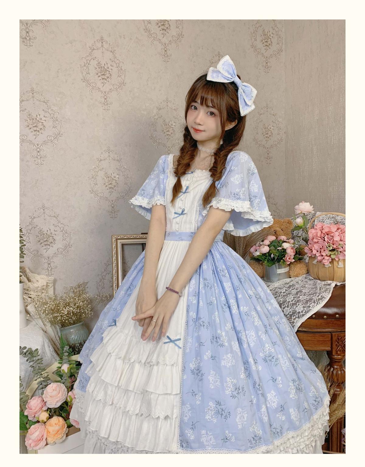 true doll ワンピース 黒 ロリィタ ロリータ ゴスロリ つけ襟 リボン