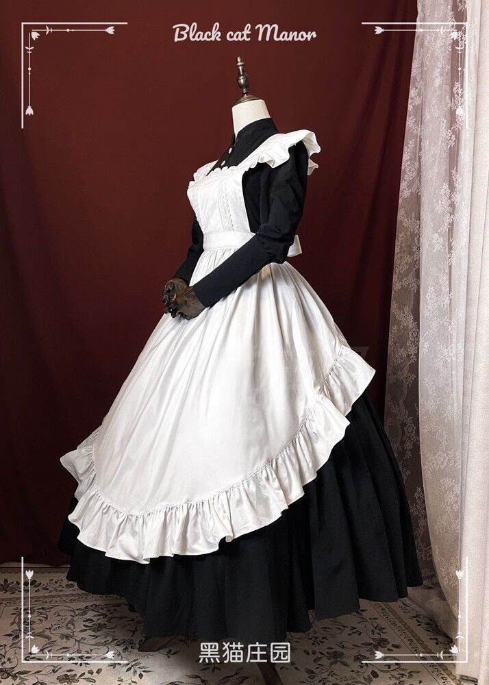Black Cat Manor ロングメイド服 型 オーダー Op400 Roses