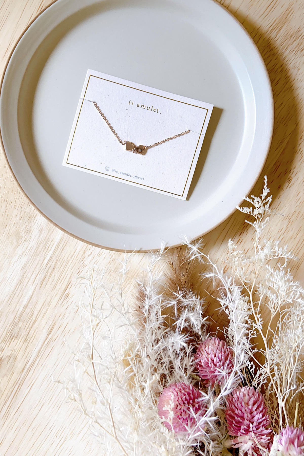 24k レディース ピーチ ハート ブレスレット ハート型 999 金44