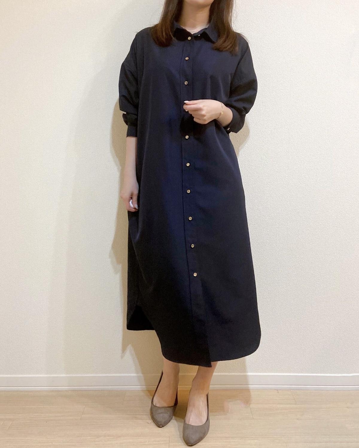 ベルト付きシャツワンピース Is Amulet