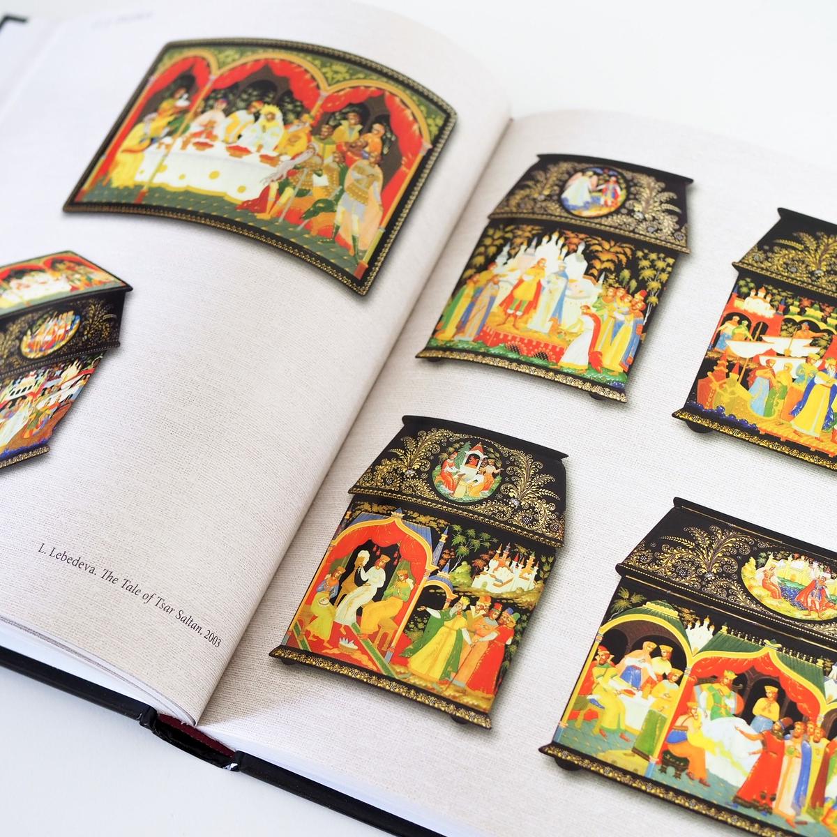 希少本】ロシアのラッカー塗り細密画ラッカーミニアチュールミニ