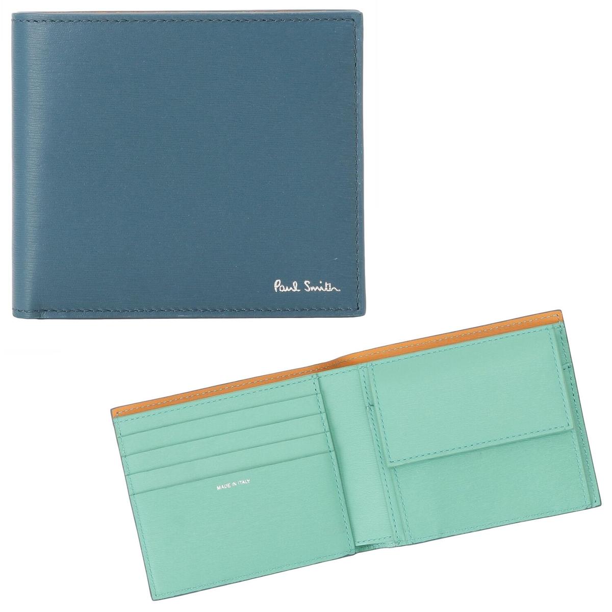 新品未使用 Paul Smith ポールスミス 折り財布 ブラック マルチカラー