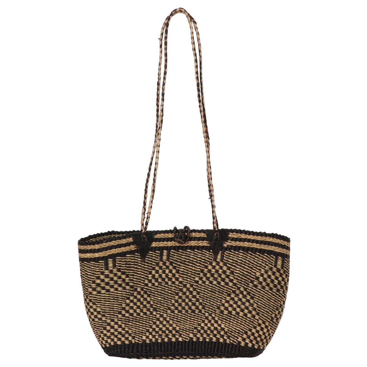 素敵な MaxMara マックスマーラ EASYBAG ストロー トート バッグ