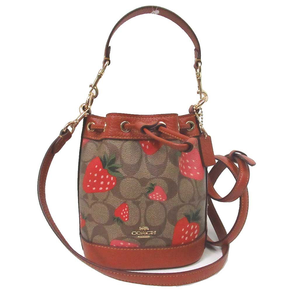 新品タグ付きCOACH日本未発売❣️ワイルドストロベリーブラック