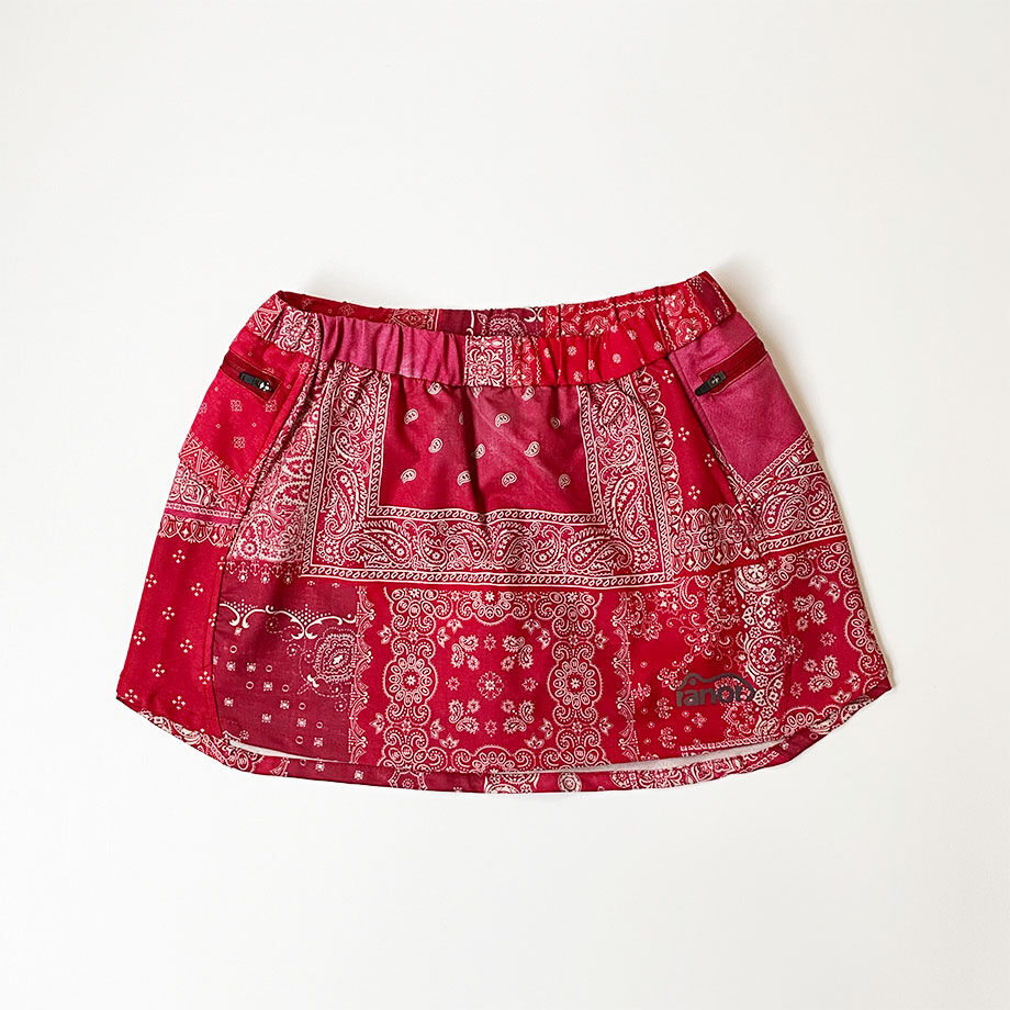 ranor(ラナー) BANDANA SKIRT RED YURAGI