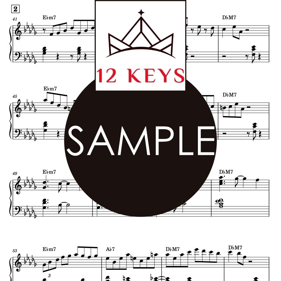 【全キー対応(12KEYS)】ジャズピアノフレーズ10選 JazzPianoLicks（ツーフ...