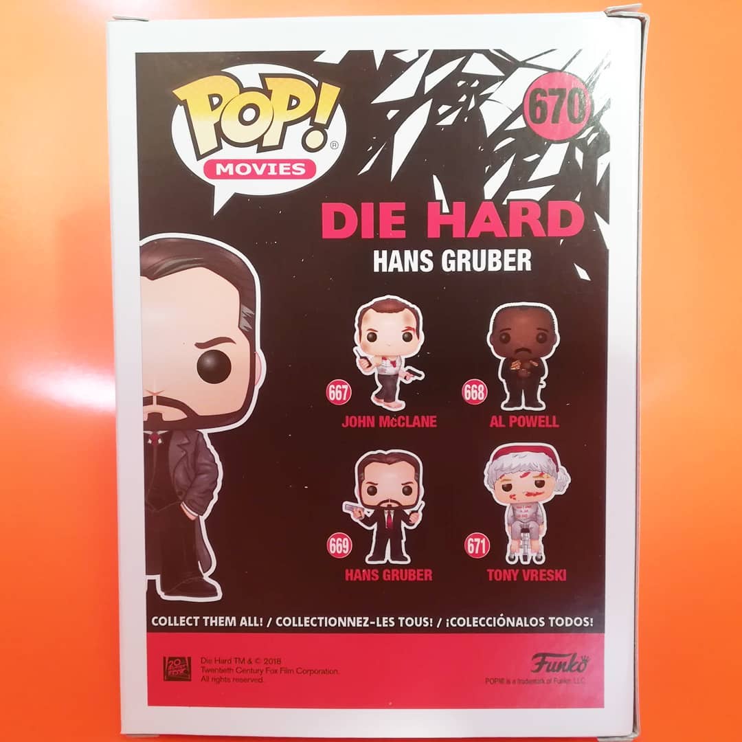ファンコ ポップ ダイ ハード ハンス グルーバー Funko Pop Die Ha