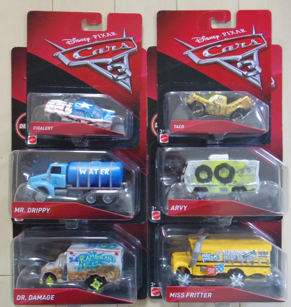 カーズ3 マテル社製サンダーホロウ「クレイジー8」25台セットのみ