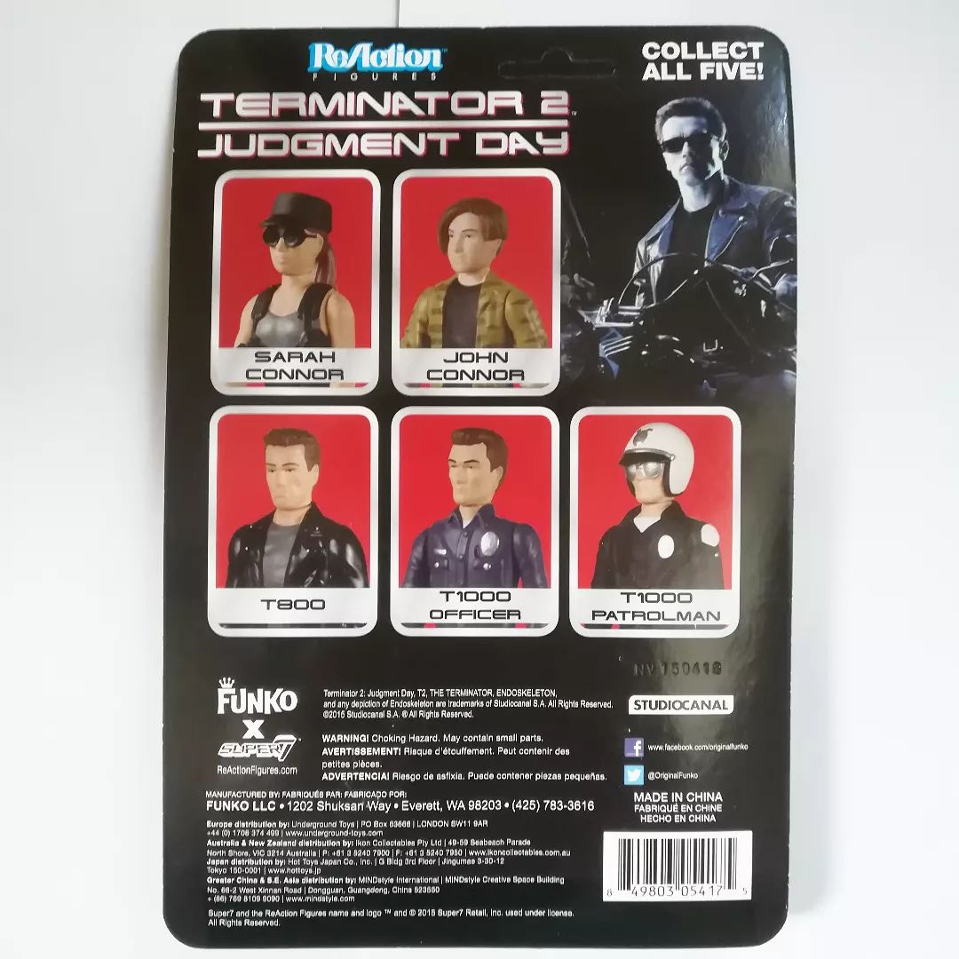 ファンコ Funko リ アクション ターミネーター2 T 1000 警察官版 3 75