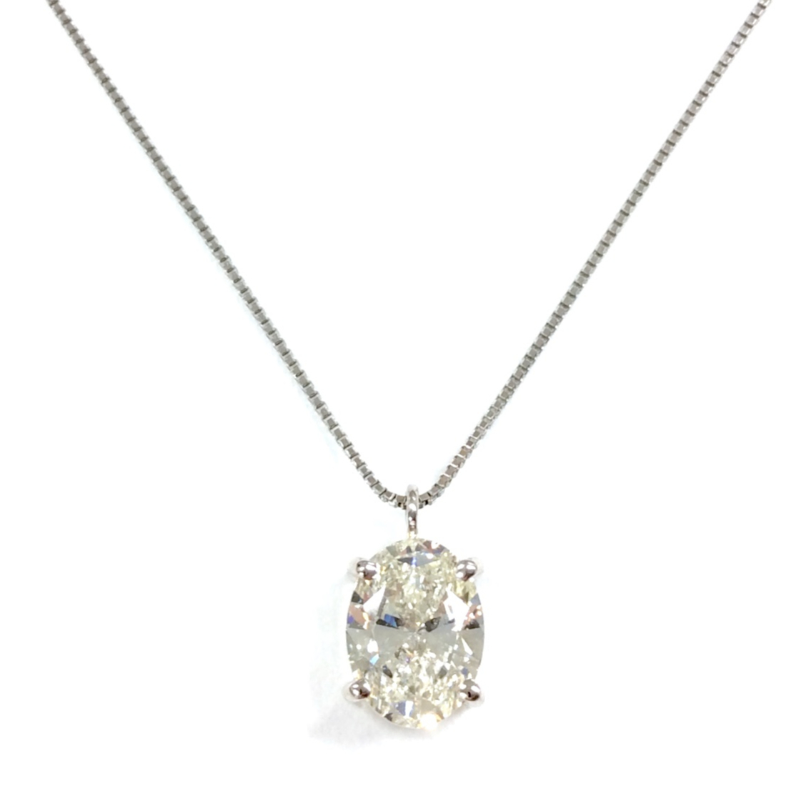 プラチナ ダイヤモンド ネックレス 1.23ct ‼️ジュエリーマキ 刻印あり  