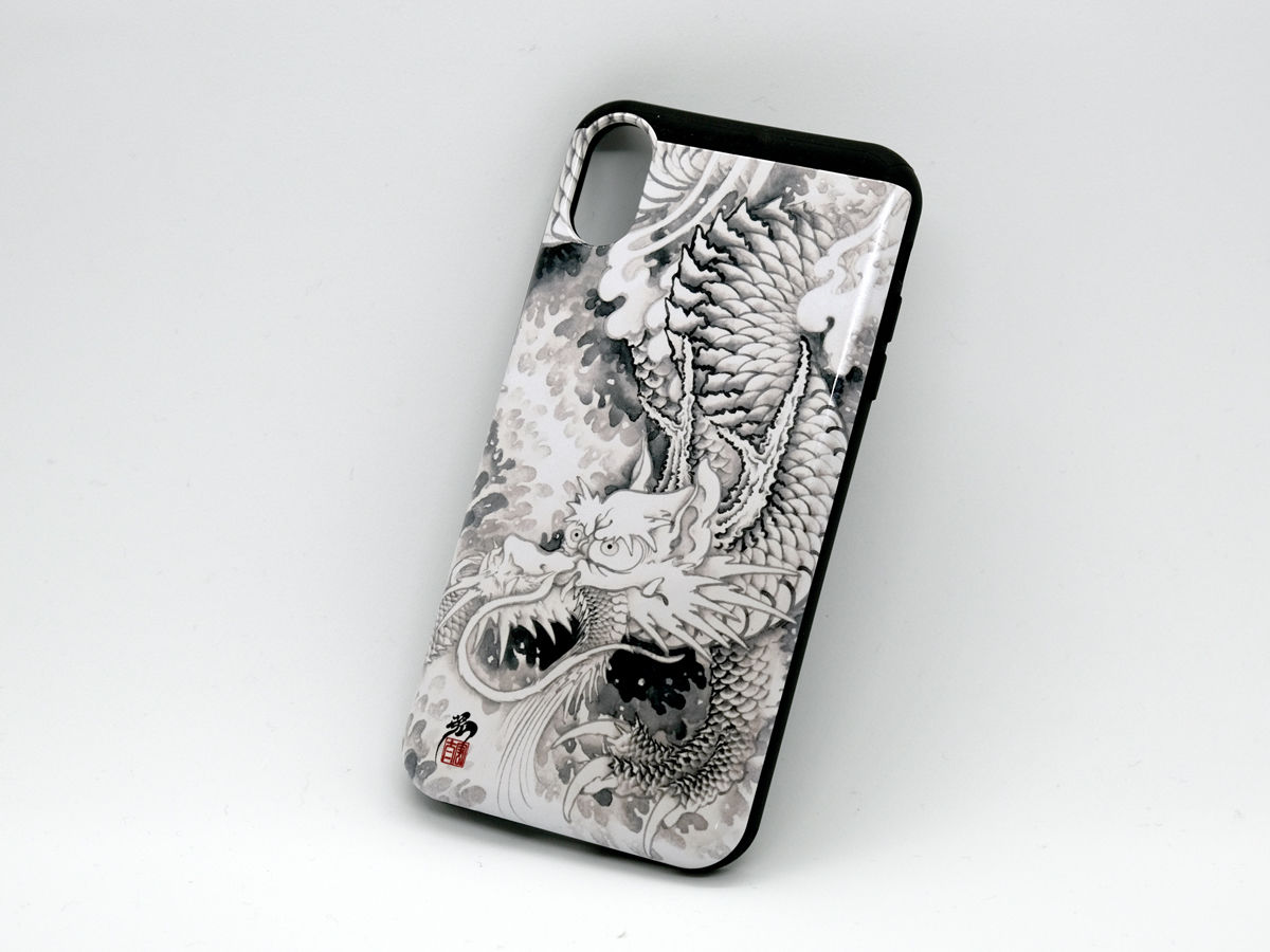 和柄 水墨龍 Iphonexs用ケース Jigsoma Store