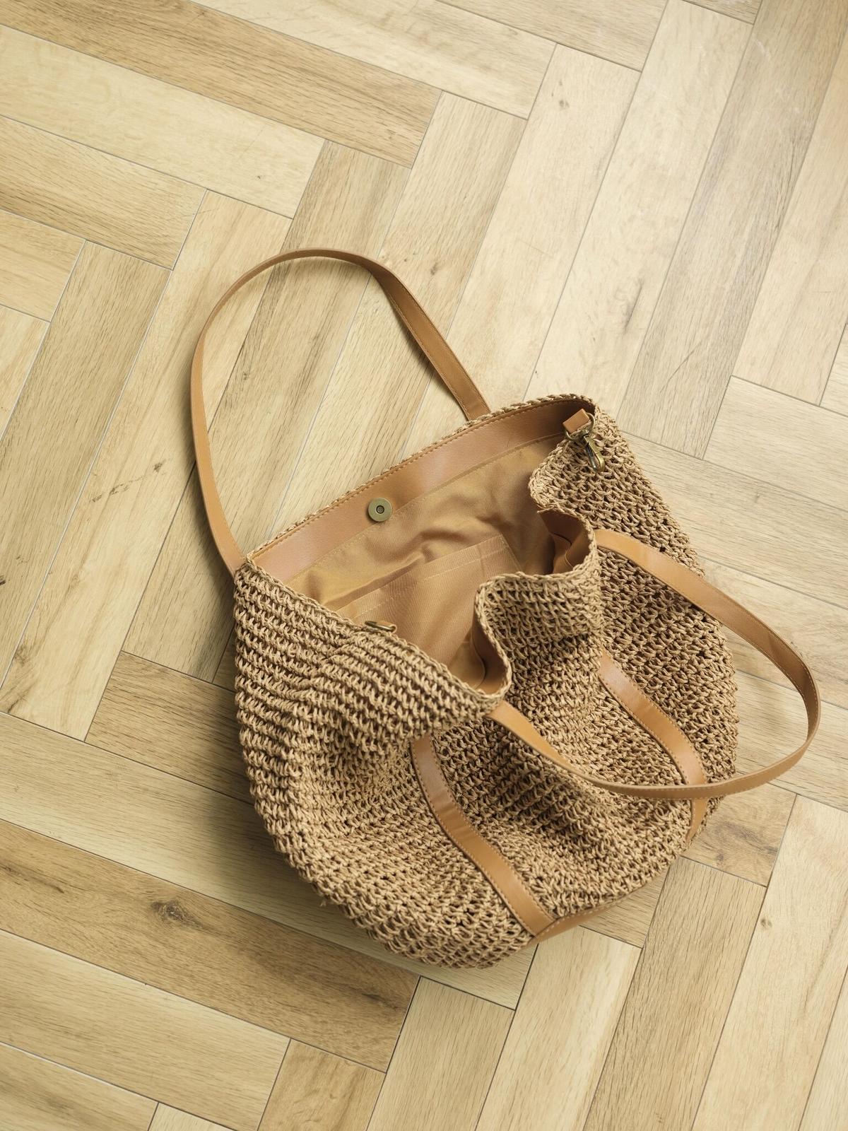 ROUND STRAW SHOULDER BAG JISTORY