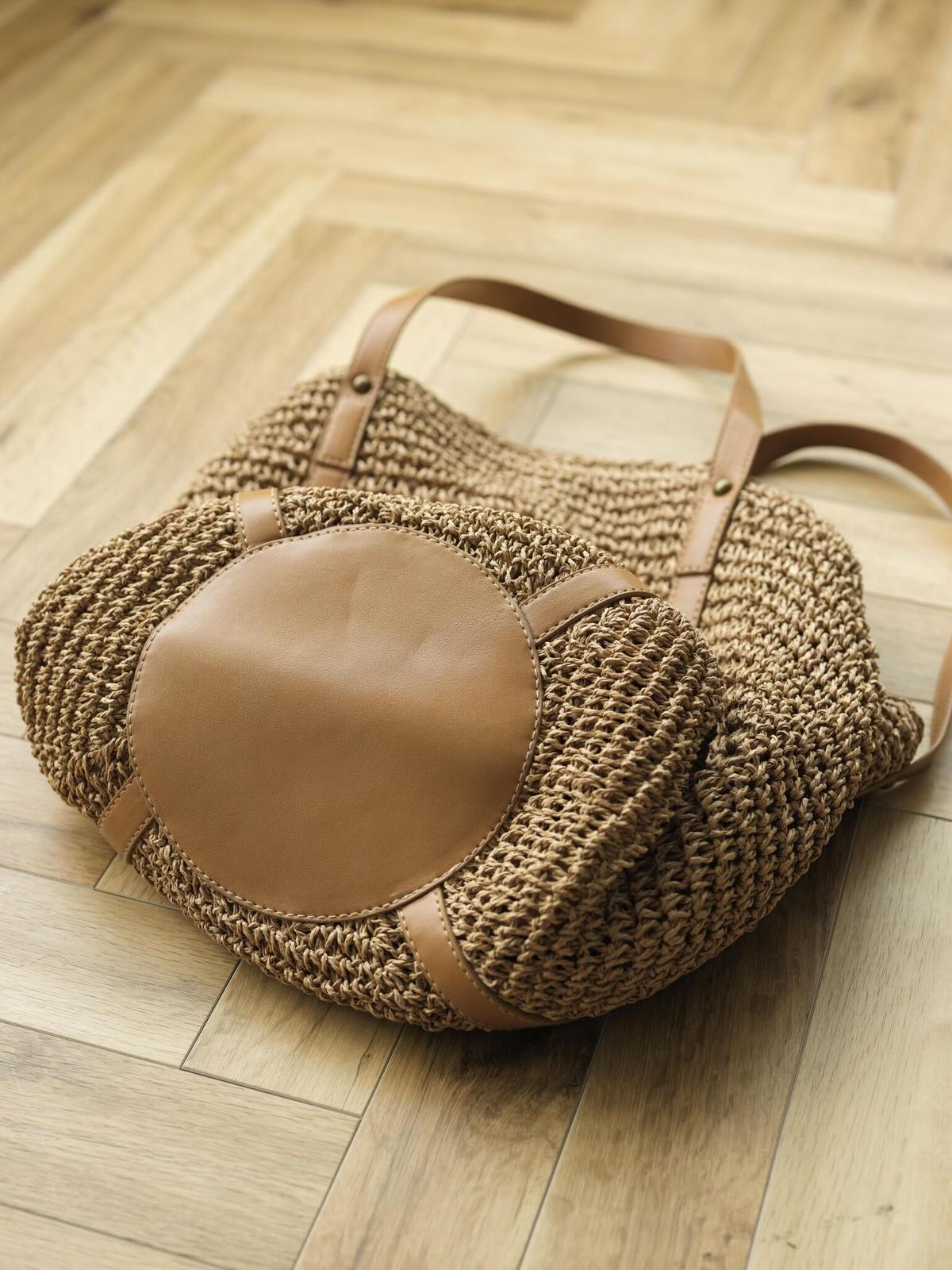 ROUND STRAW SHOULDER BAG JISTORY