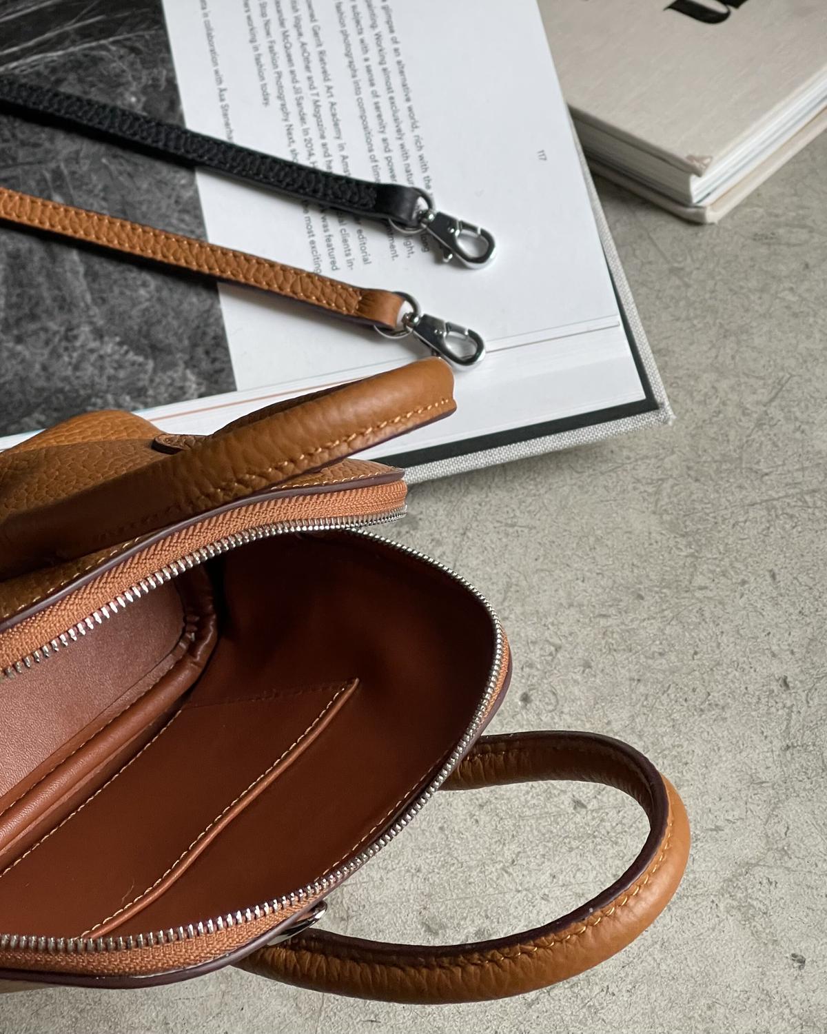 LEATHER MINI BOSTON BAG JISTORY