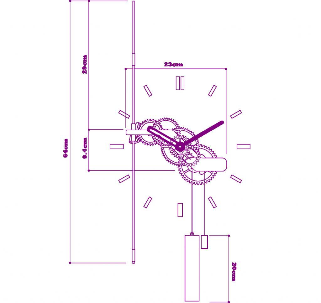 木時計 Simple 設計図 Jsk S