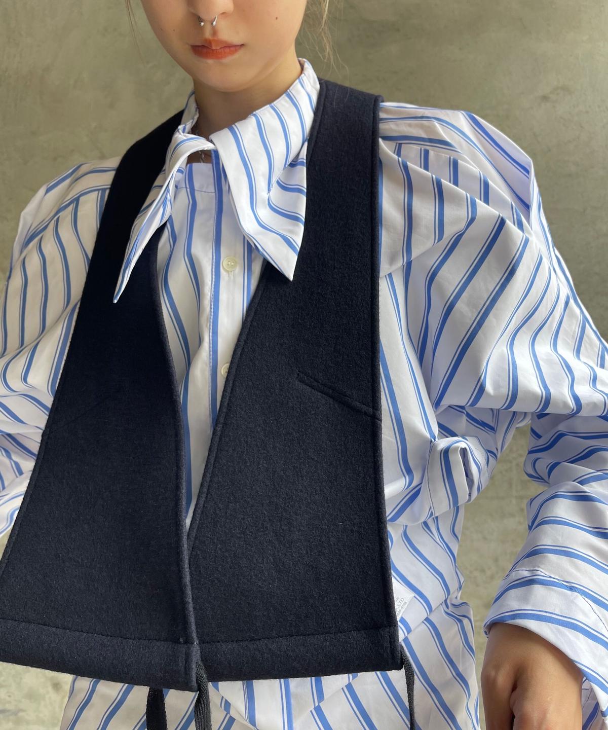 AKIKOAOKI / Wrapped vest(classic) | jurk