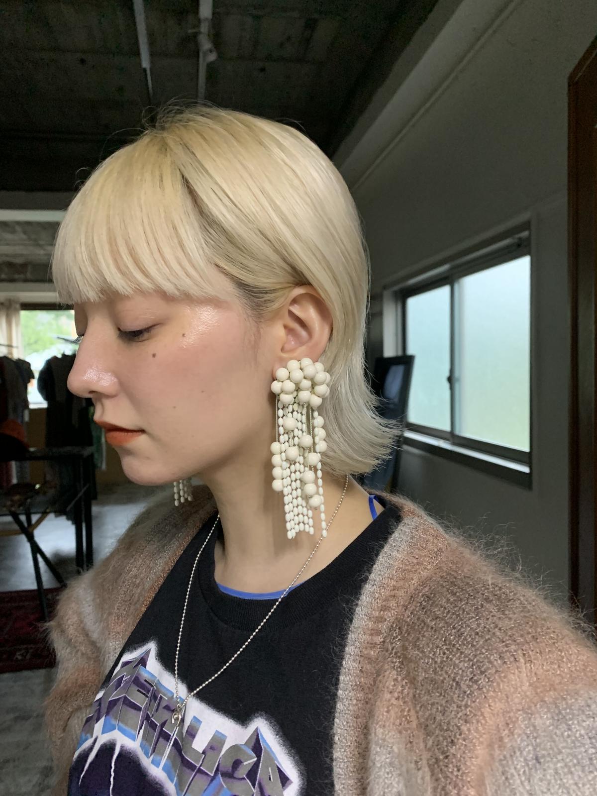 日本製 FUMIE=TANAKA フミエタナカ tassel ball イヤリング