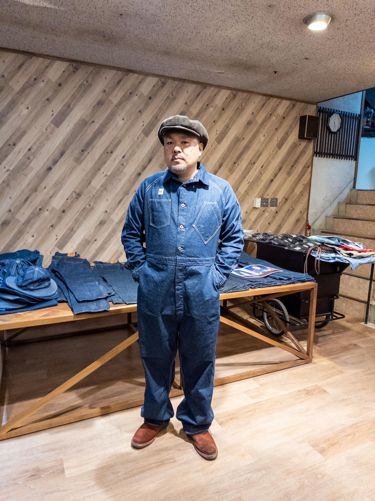 ダイゾー ナチュラル TCB jeans Black Cat Crew Suit デニム