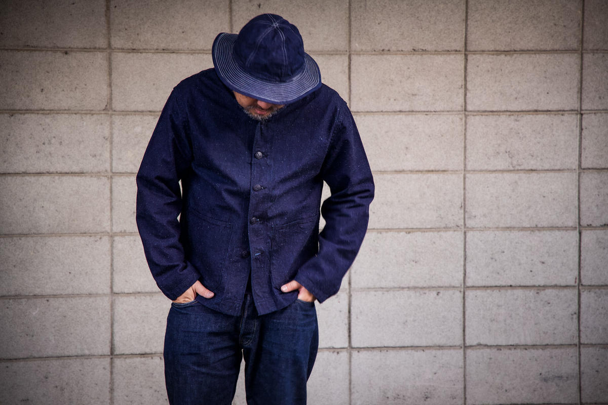 希少 tcbジーンズ USN デッキJKT ヒッコリー グレイ系 ジャケット