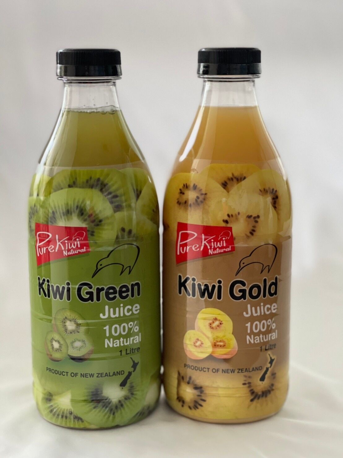 ゴールド グリーンキウイジュース １ℓ各1 ２本セット 送料別 果樹園