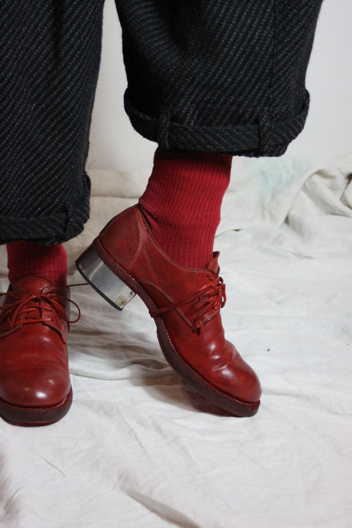 Guidi 792ZI Metal Heel Derby Shoes