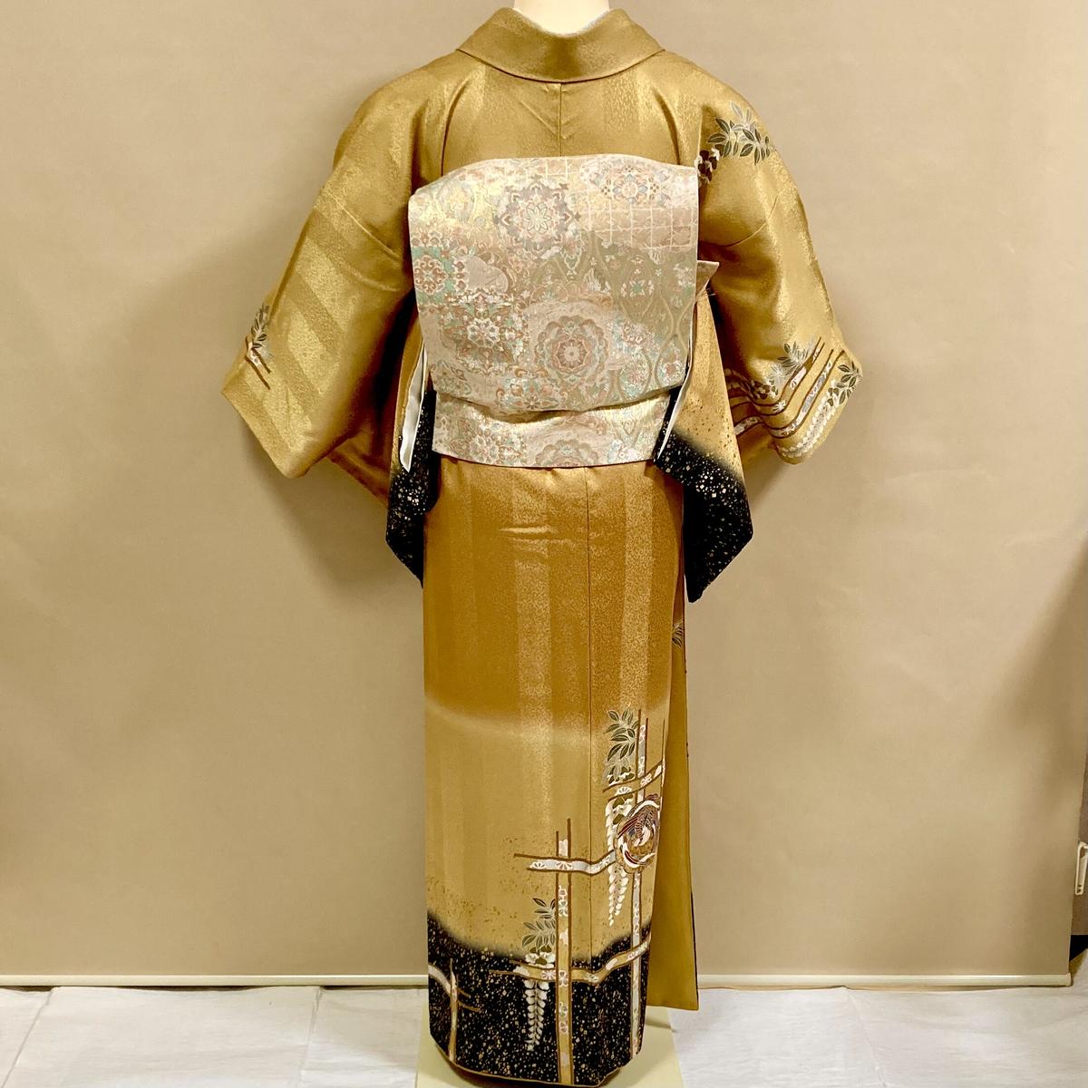 限定着物 訪問着 袷10月〜5月】H-13 イエローゴールド(白藤) ¥12,800 ※...
